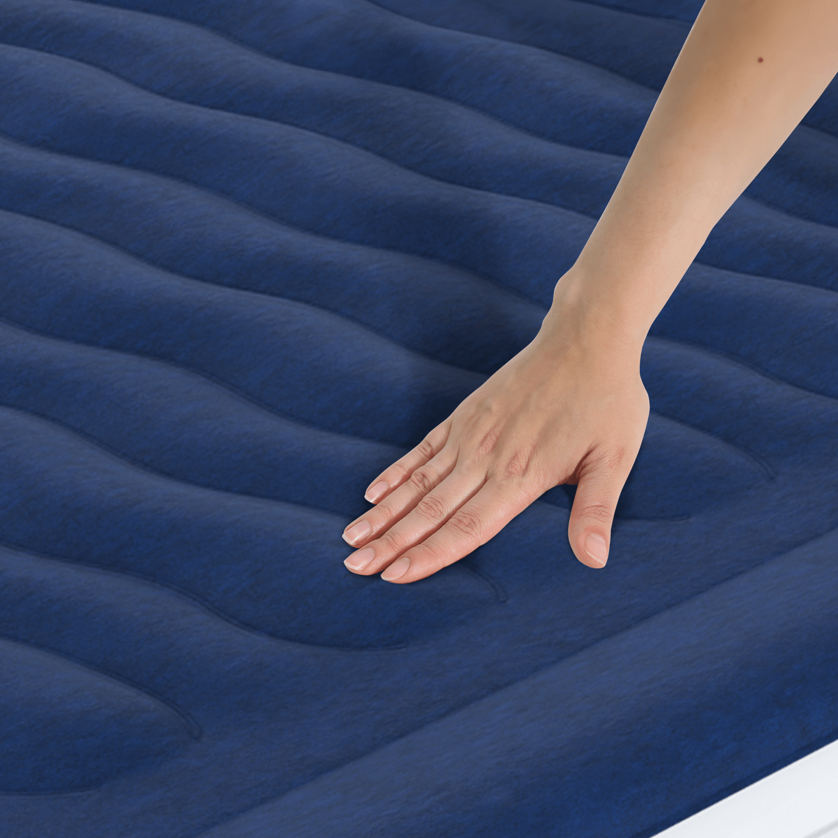 Double Size Comfort Plus Air Bed – Navy/White