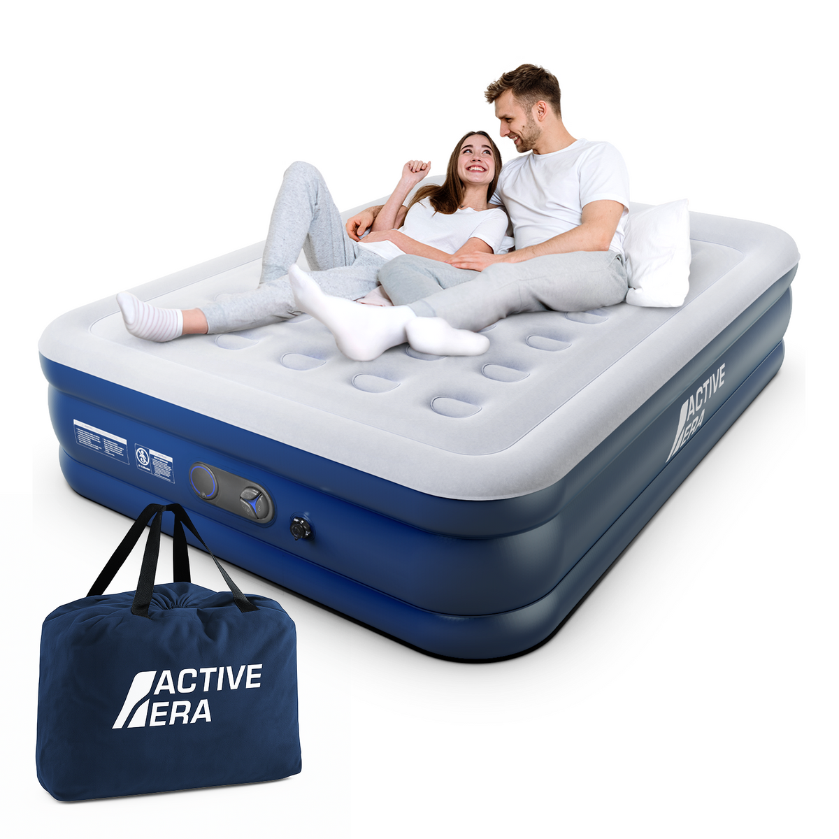 King Size Comfort Air Bed – Grey/Navy