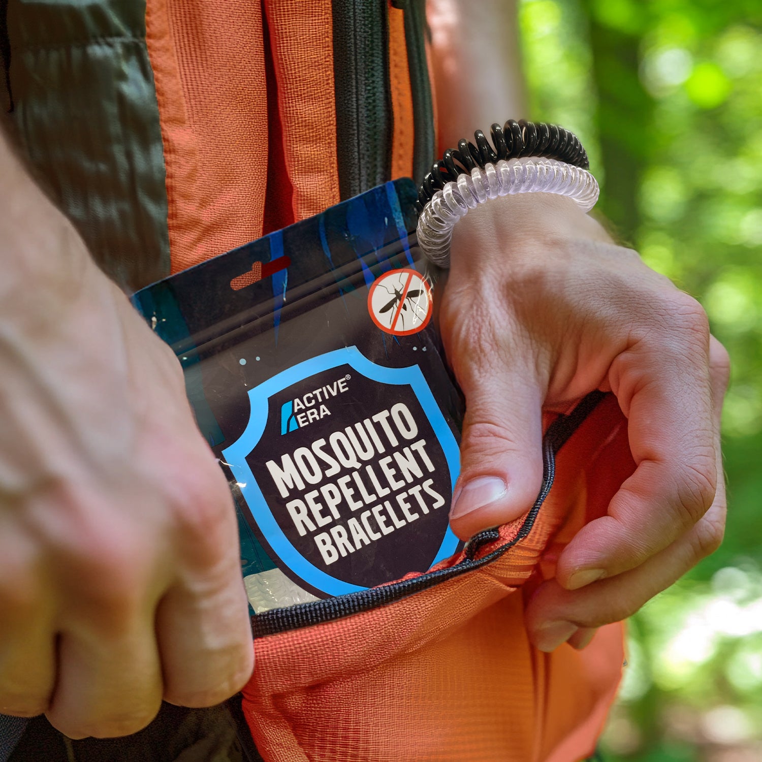 Explorer Mosquito Repellent Bands - 18 Pack - Black, White and Clear