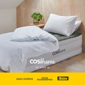 Cosi Home Single Size Air Bed - Built-in Electric Pump and Pillow