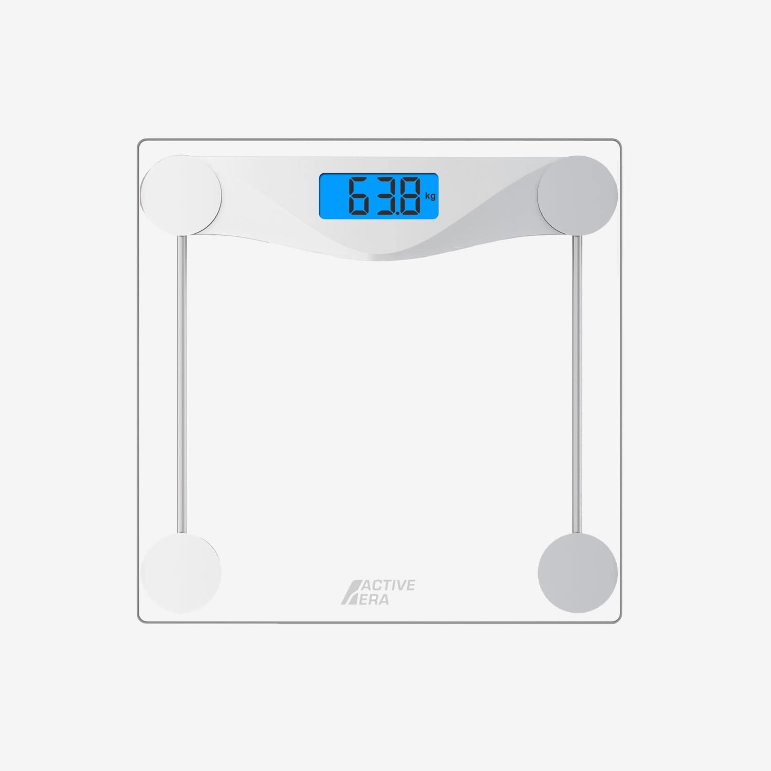 Ivation Ultra Thin LCD Tempered Glass Digital Bathroom & Gym Scale