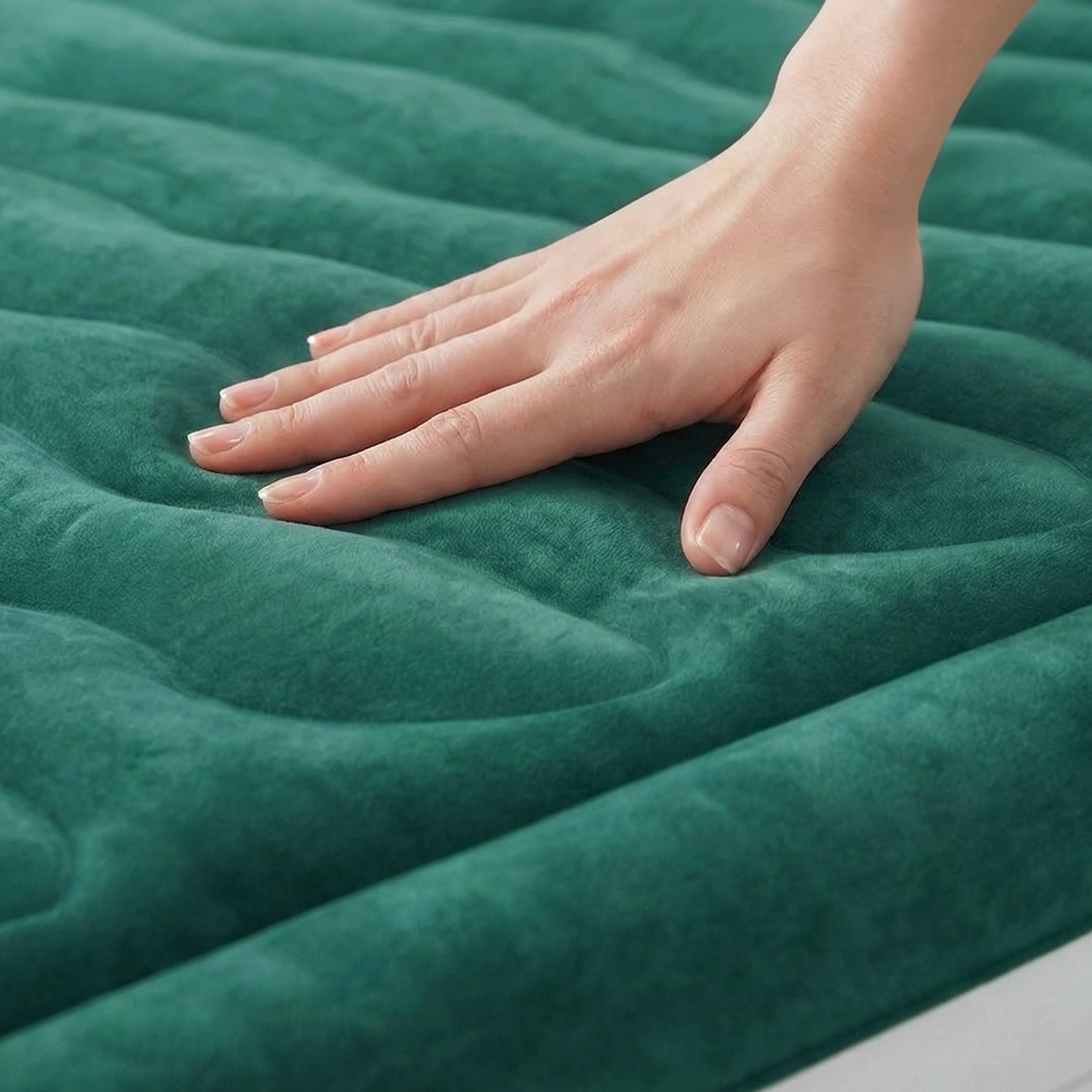 Single Comfort Plus Air Bed – Green/White