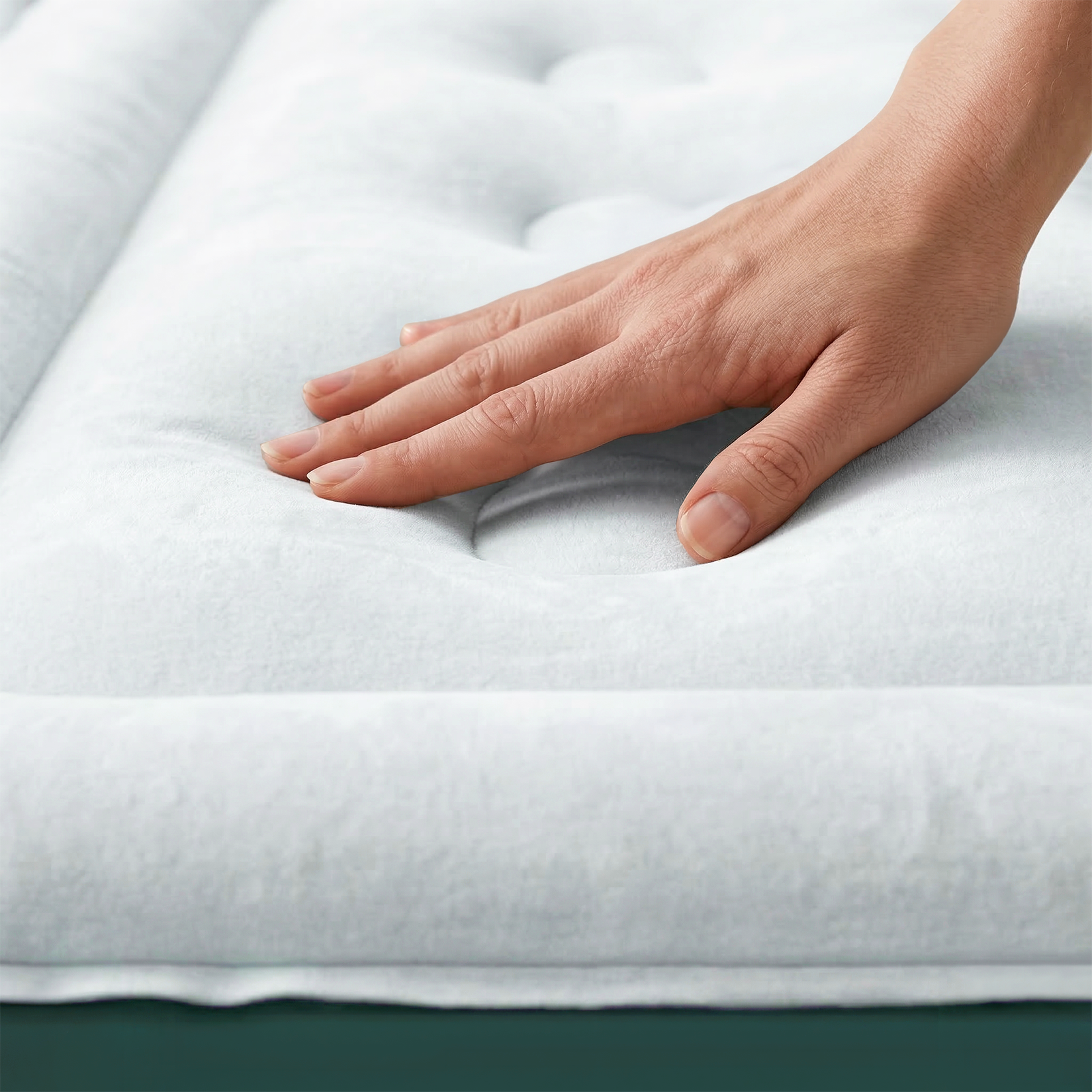 Single Comfort Air Bed – Green/White