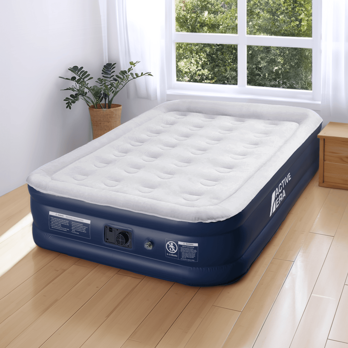 Double Size Comfort Air Bed – Grey/Navy