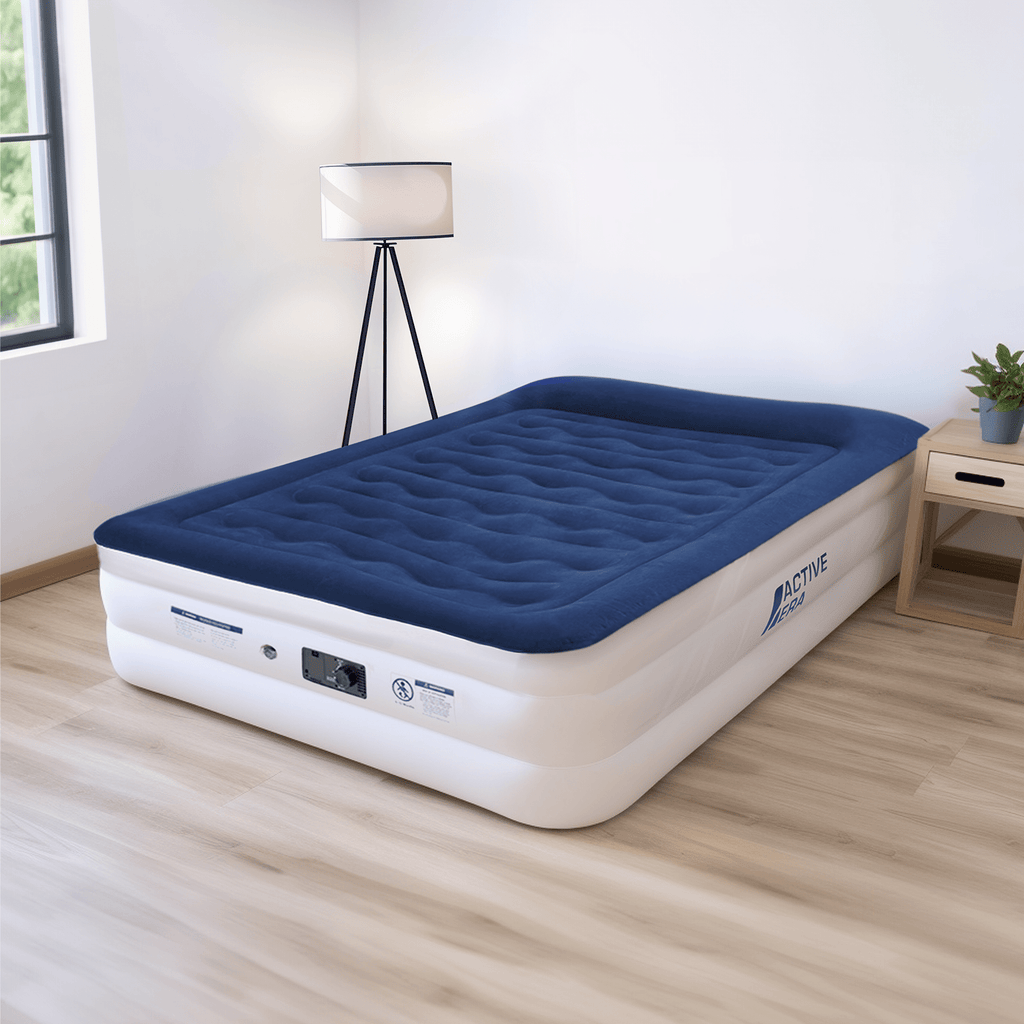 Double Size Comfort Plus Air Bed Navy White Free Delivery Active Era