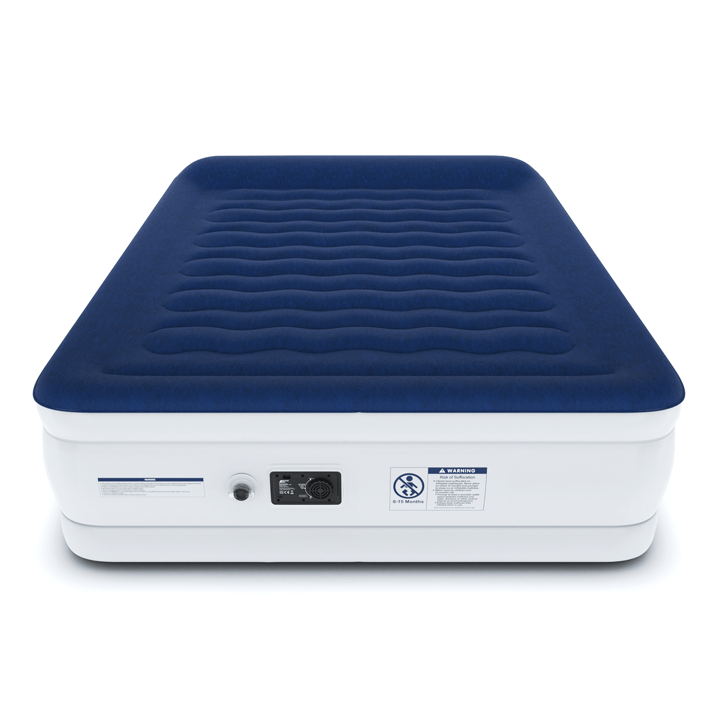 King Size Comfort Plus Air Bed Navy/White Free Delivery Active Era