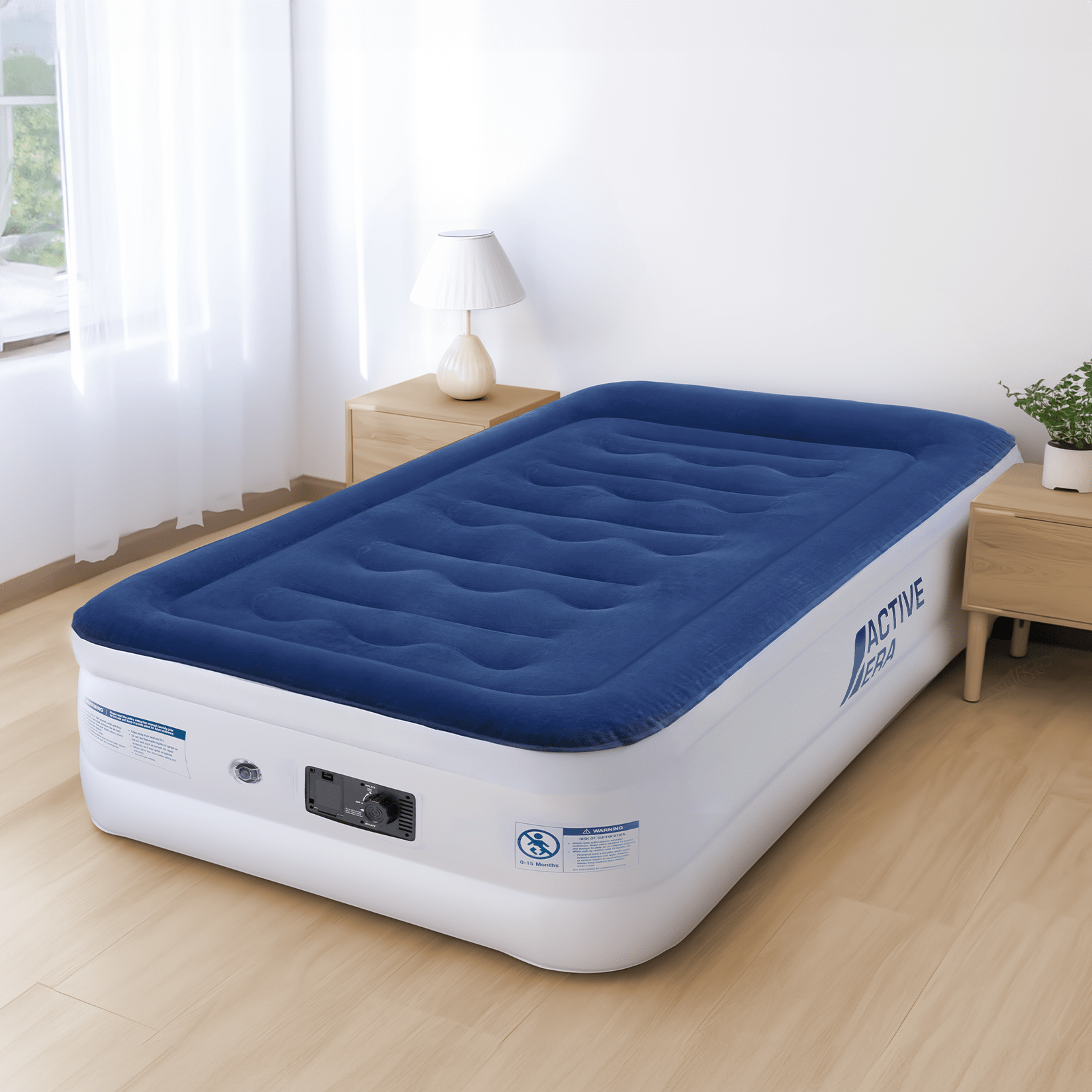 Mattress that inflates sales itself