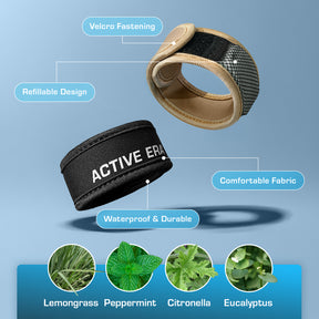 Expedition Mosquito Repellent Bands - 2 pack + 4 refill
