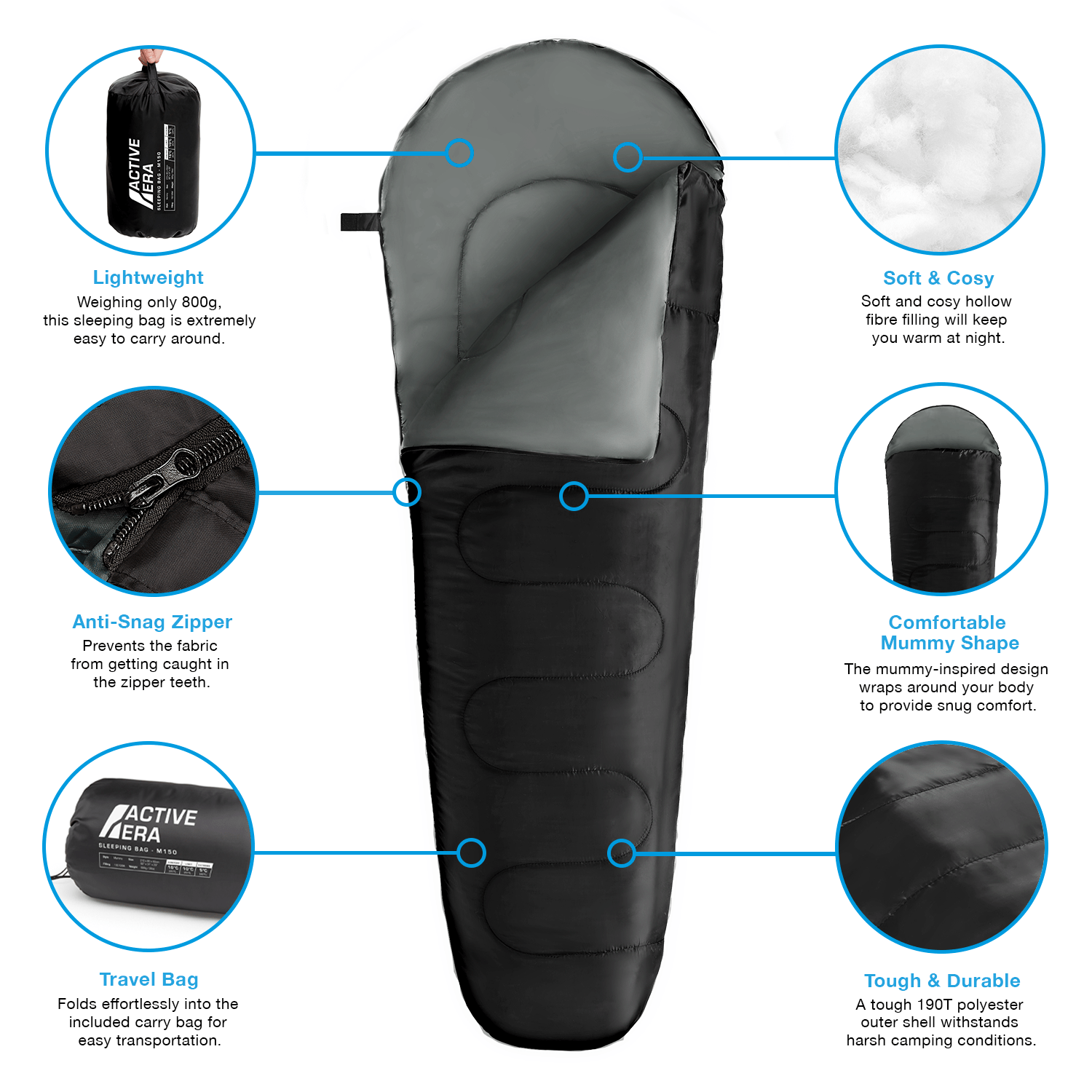 Lightweight mummy sleeping sales bag