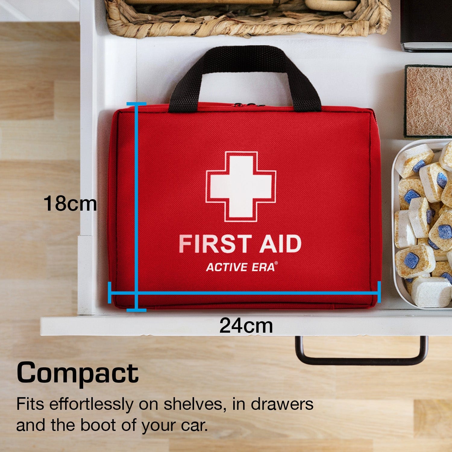 Red Rugged Class A First Aid Kit Medium • First Aid Supplies Online