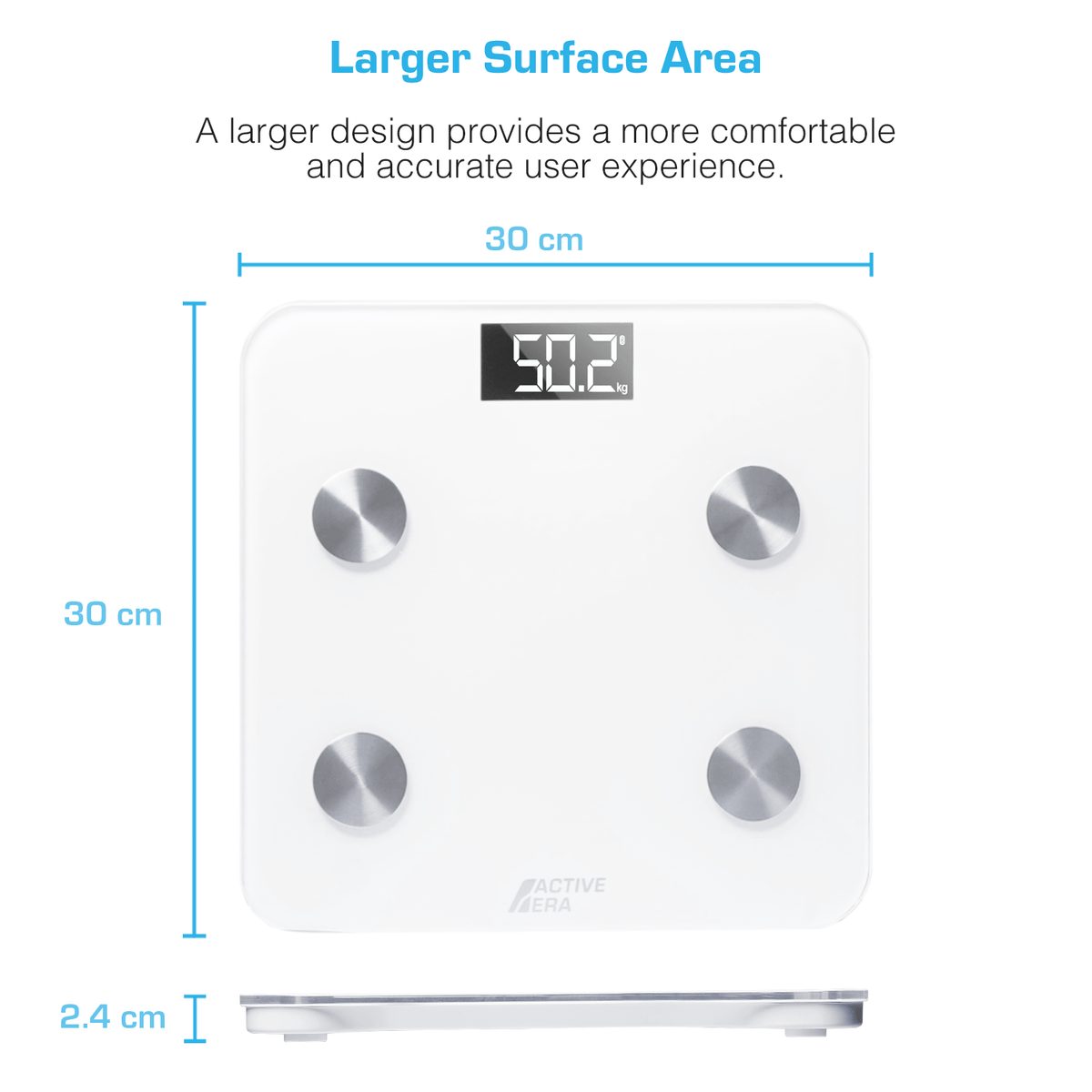 Smart Bathroom Scales V1 White Free Delivery Active Era