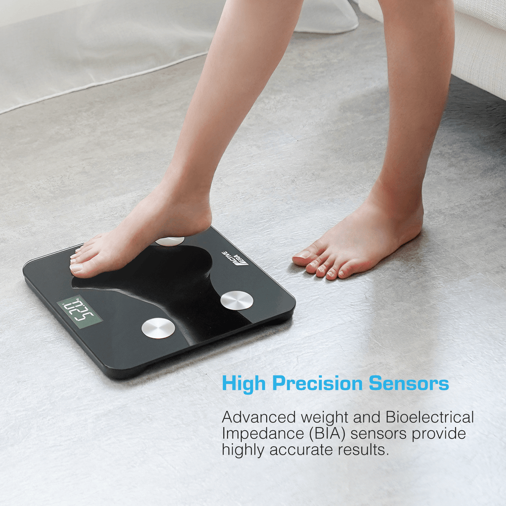 Smart Bathroom Scales V1 Black Free Delivery Active Era