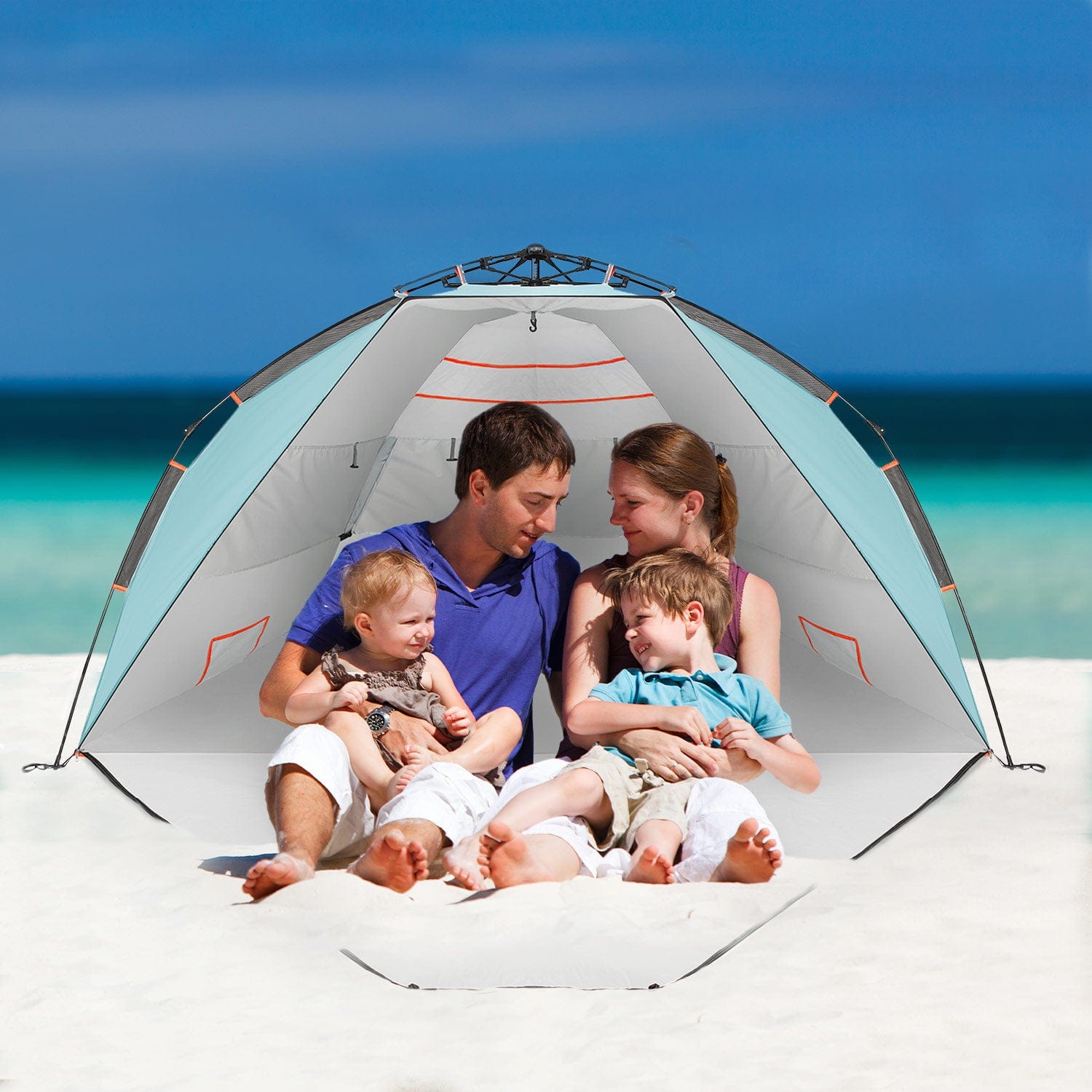 active era tent 3-4 Person Luxury Beach Tent with UPF 50+ Rated Sun Protection | Free Delivery