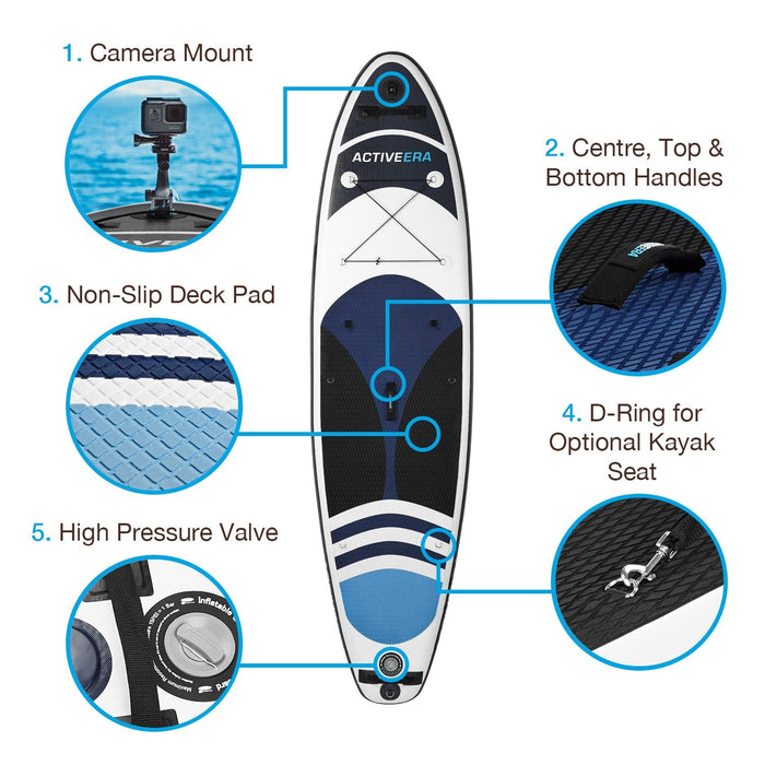 10'5 2-In-1 Inflatable Stand Up Paddle Board and Kayak Conversion ...