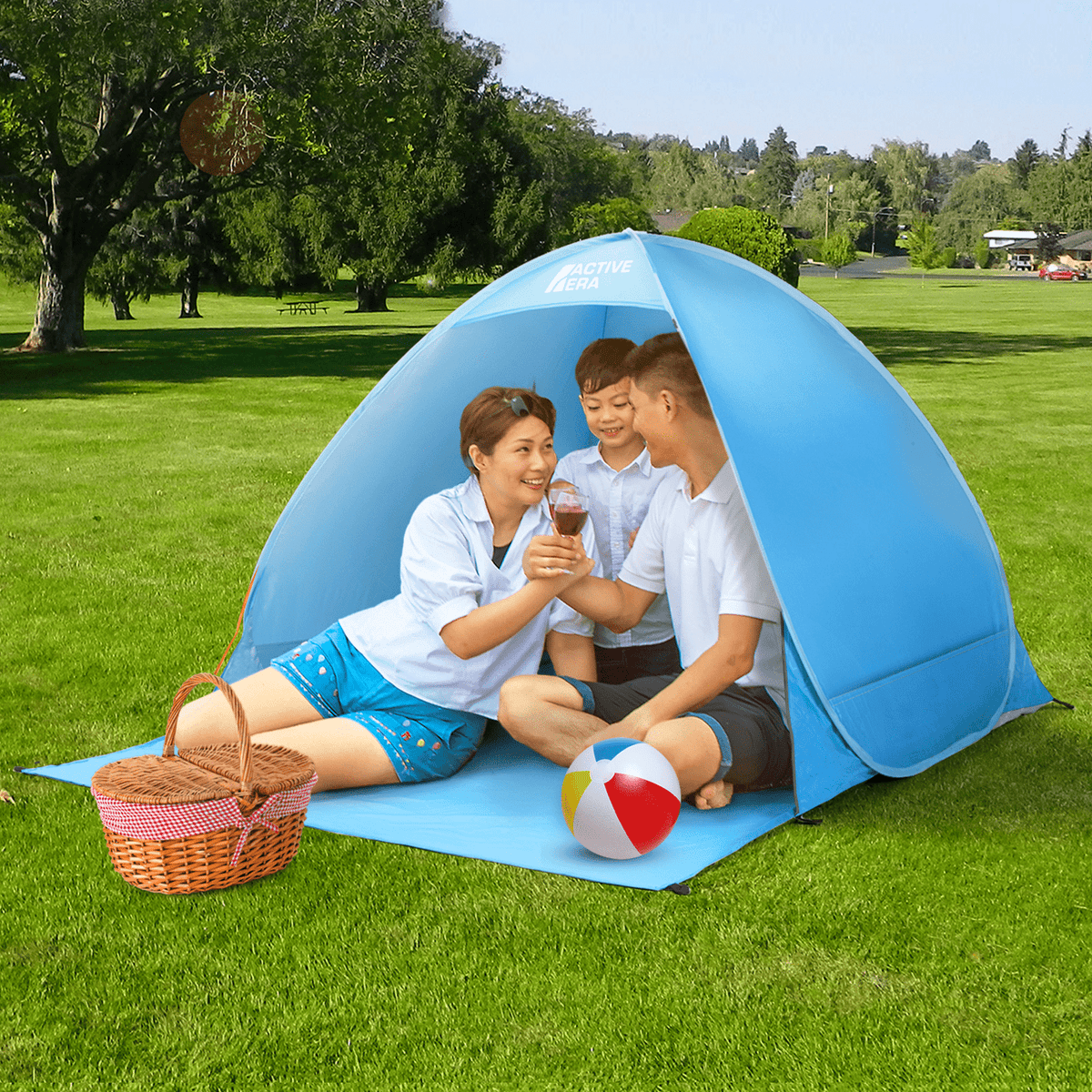 2 Person Beach Tent with UV Protection