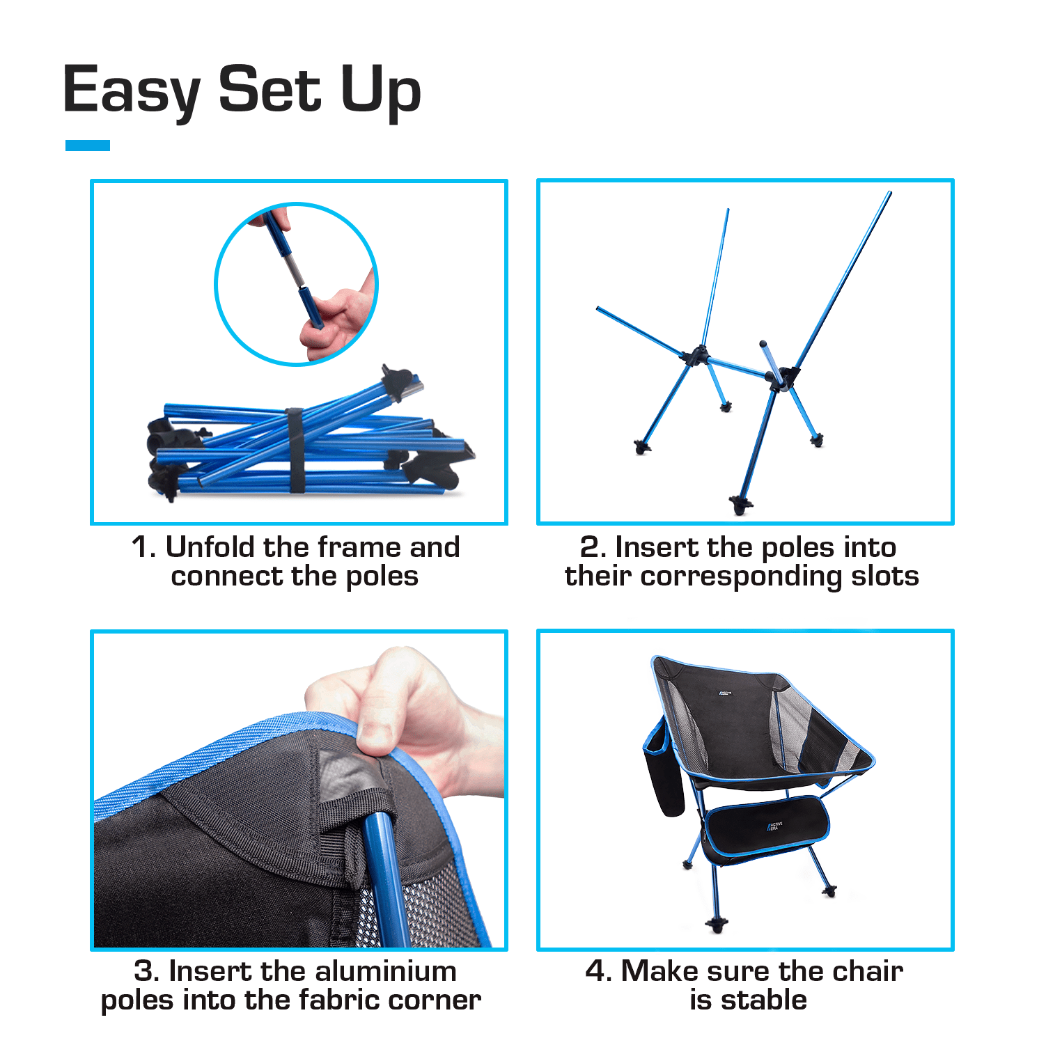 Premium Camping Chair Ultra Lightweight Compact Folding Chair