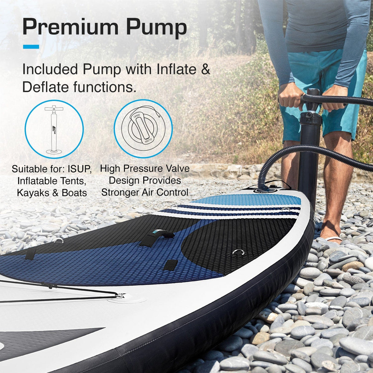 10'5 2-In-1 Inflatable Stand Up Paddle Board and Kayak Conversion ...